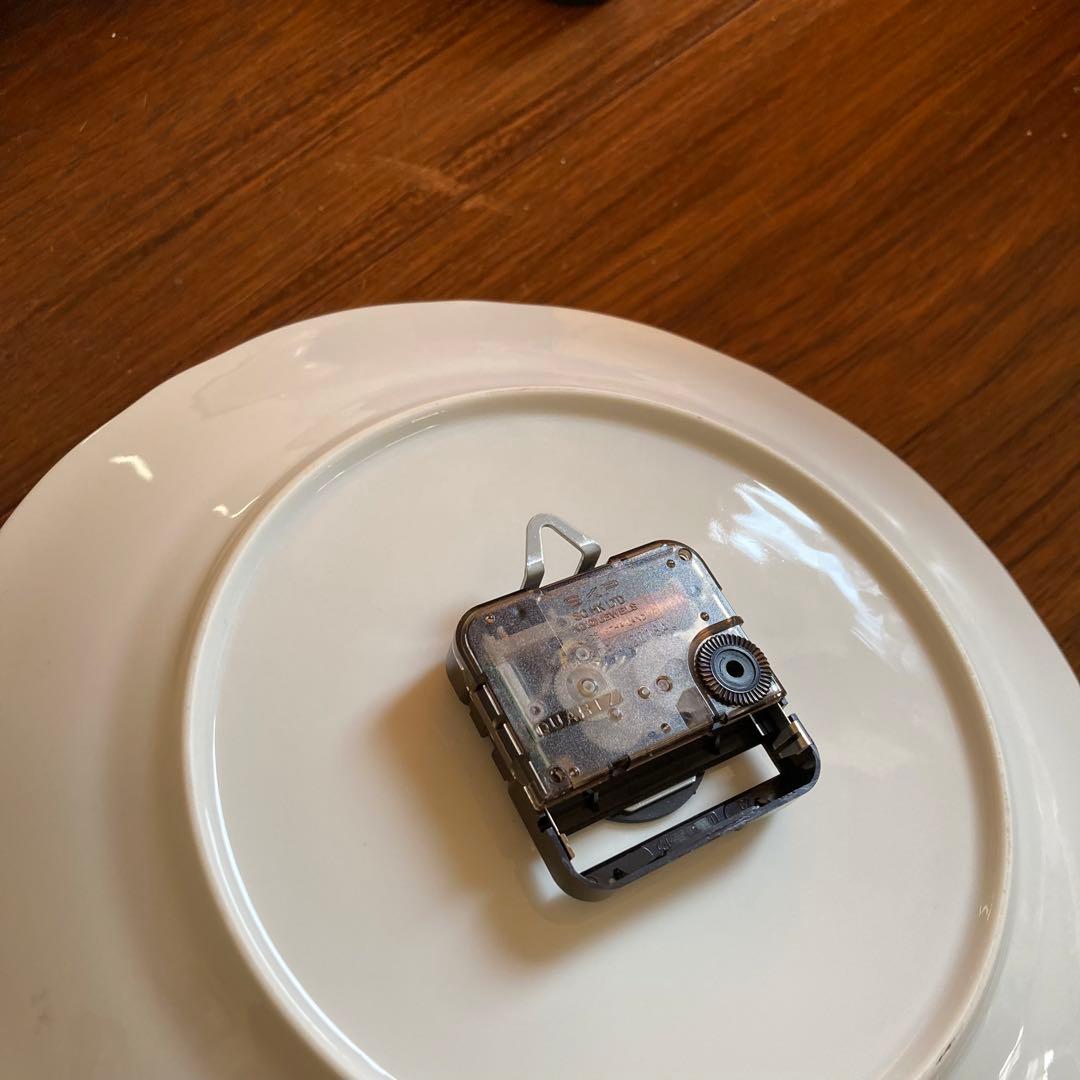 ⚫︎メンテ済み品⚫︎ ヴィンテージ レトロ シチズン 陶器クロック 掛け時計　皿