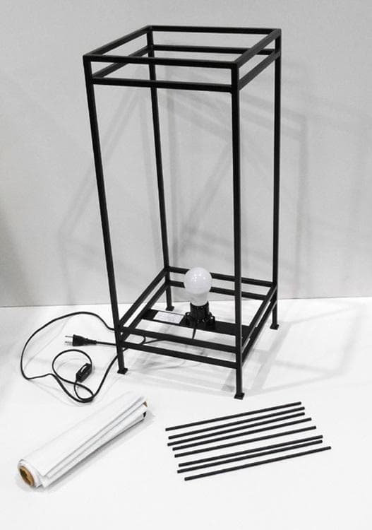 花柄の和風フロアスタンド