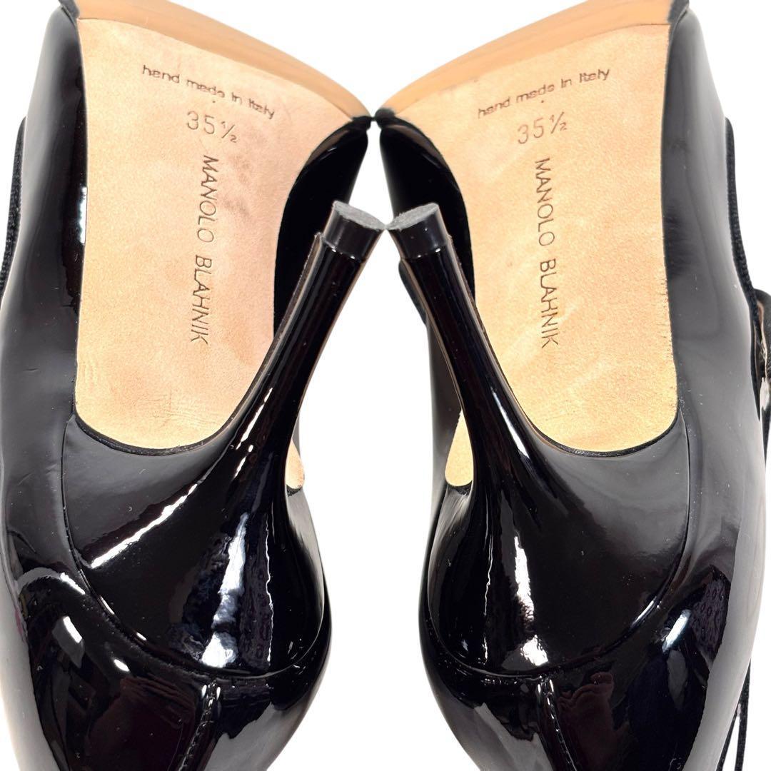 マノロブラニク 35 1/2 22.5 メリージェーン パンプス ブラック