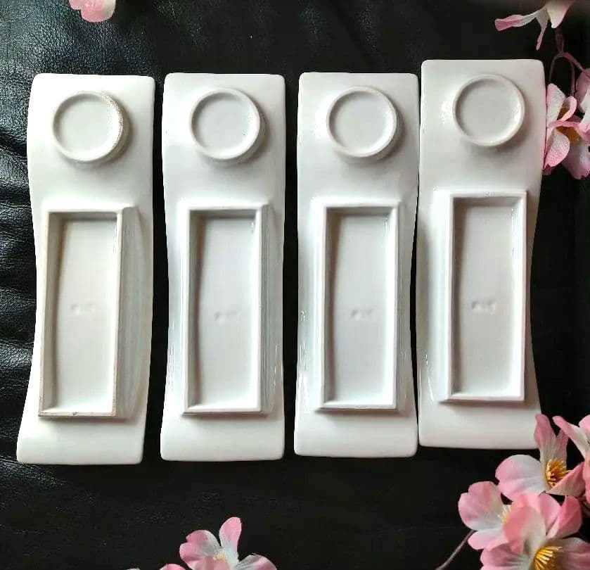 ■♣多種多様対応⬛素敵な２ステージウェーブ・美濃焼・強化【 祥泉作】４組