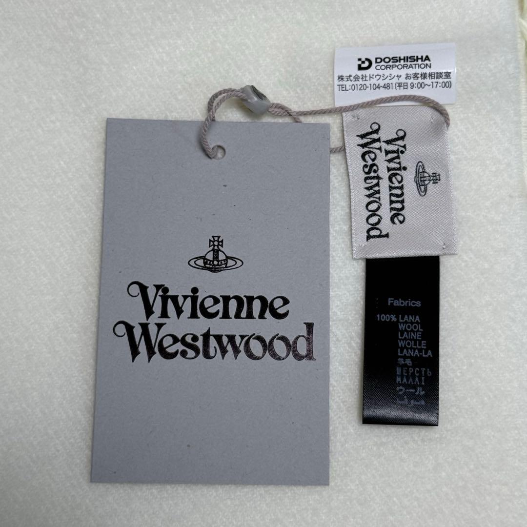 新品未使用 Vivienne Westwood オーブロゴ ウール マフラー
