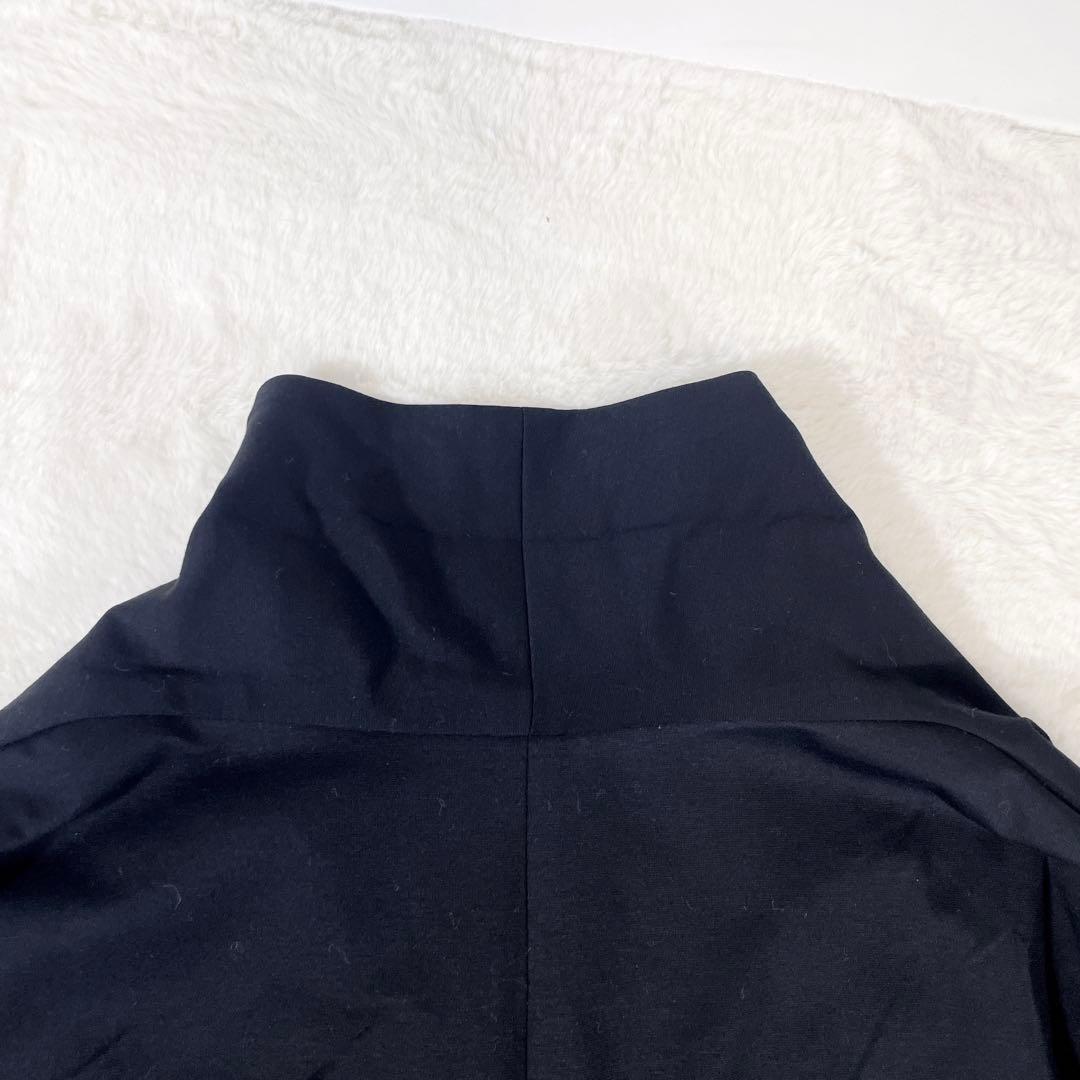 トクコ TOKUKO 1er VOL Aラインコート 黒 星モチーフ 伸縮性