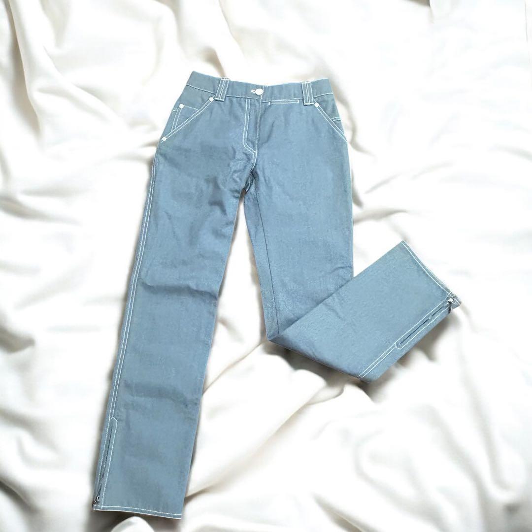 Louis Vuitton デニム 34 裾ZIP ヴィンテージ 希少