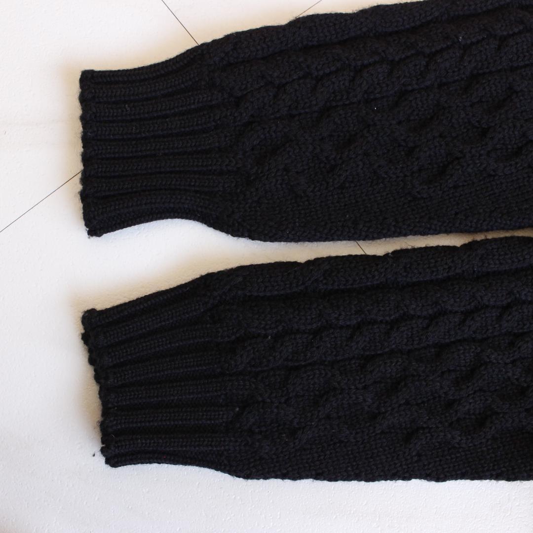 DRUMOHR ケーブルニットカーディガン Mサイズ ブラック ウール