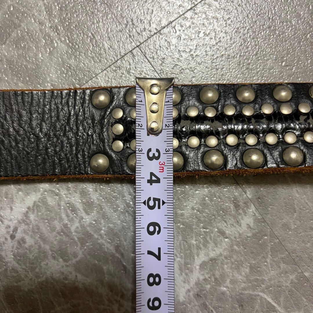 小物 y2k archive grunge leather belt