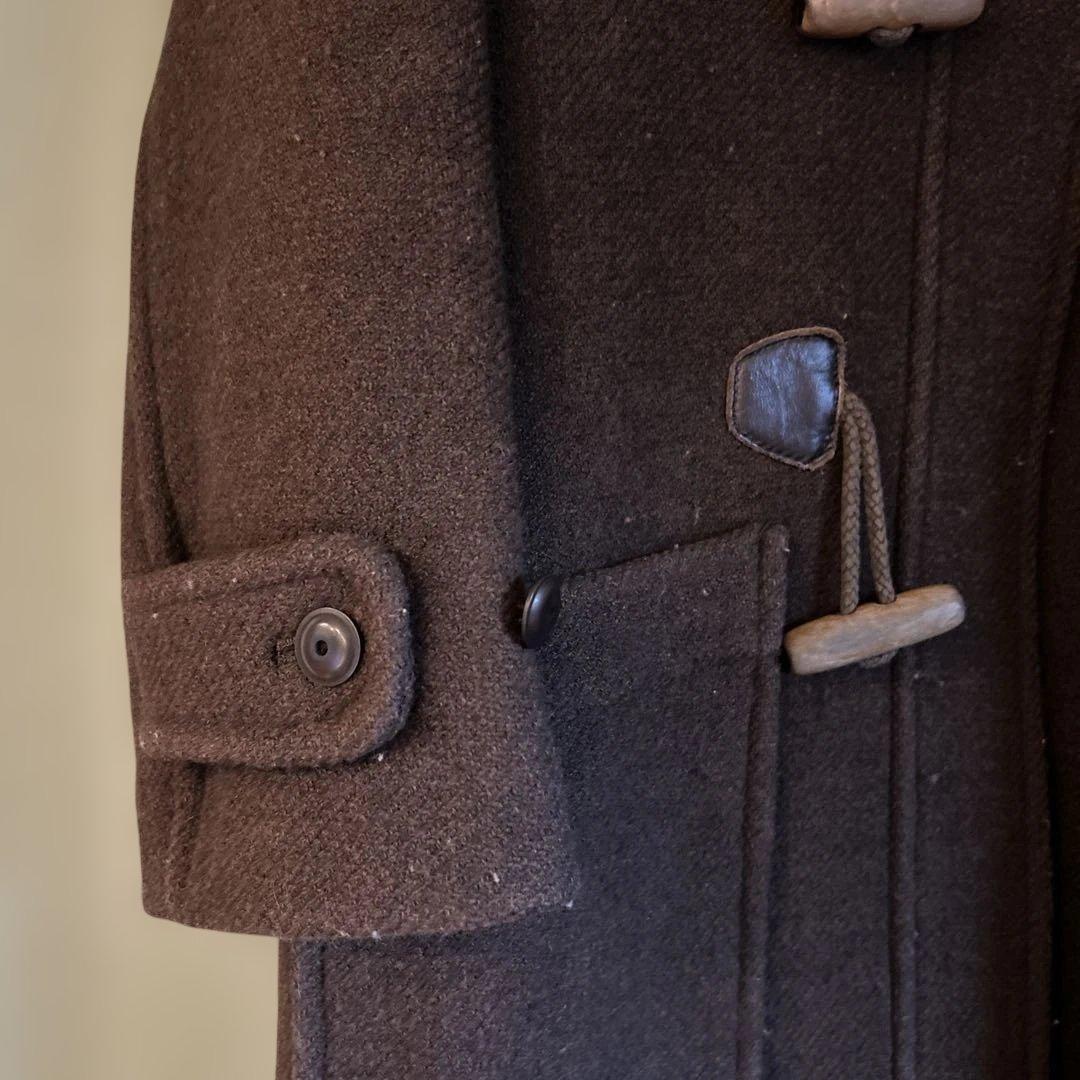 ミナペルホネン　ダークブラウン ダッフルコート フード付き