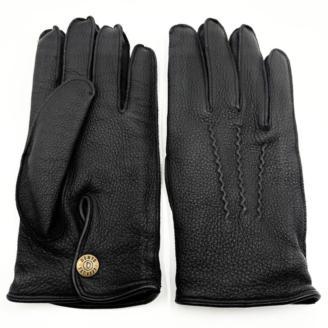未使用品 デンツ ディアスキン カシミヤライニング グローブ 8 1/2 黒
