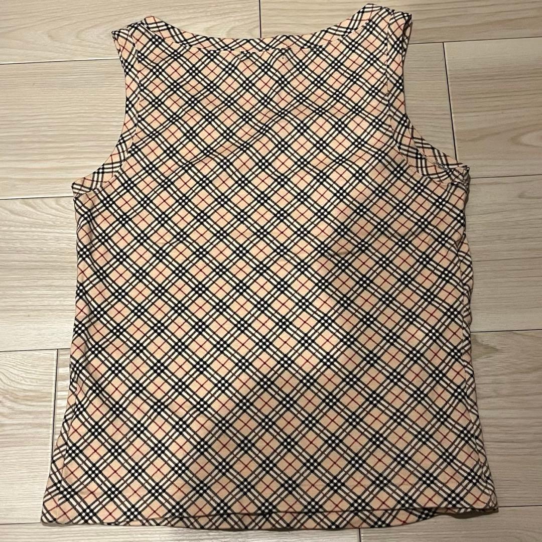 希少 バーバリーブルーレーベル ベルト タンクトップ 2点 ノバチェック