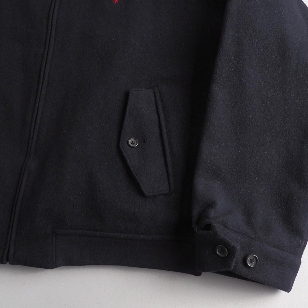 ラルフローレン　ウールジャケット　裏地チェック　ビッグサイズ　ブラック　美品