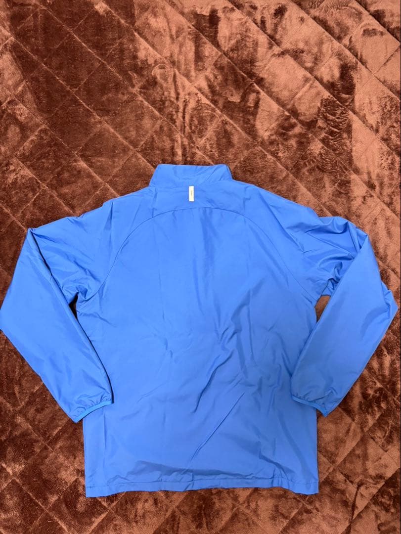 アシックス ウインドブレーカー裏トリコット上下セット 青　Ｌサイズ