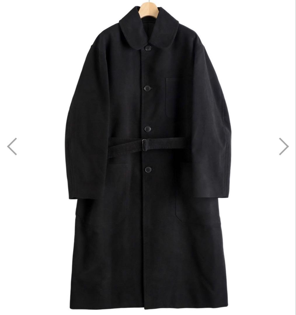 新品未使用 COMOLI モールスキンミリタリーコート サイズ2 ブラック