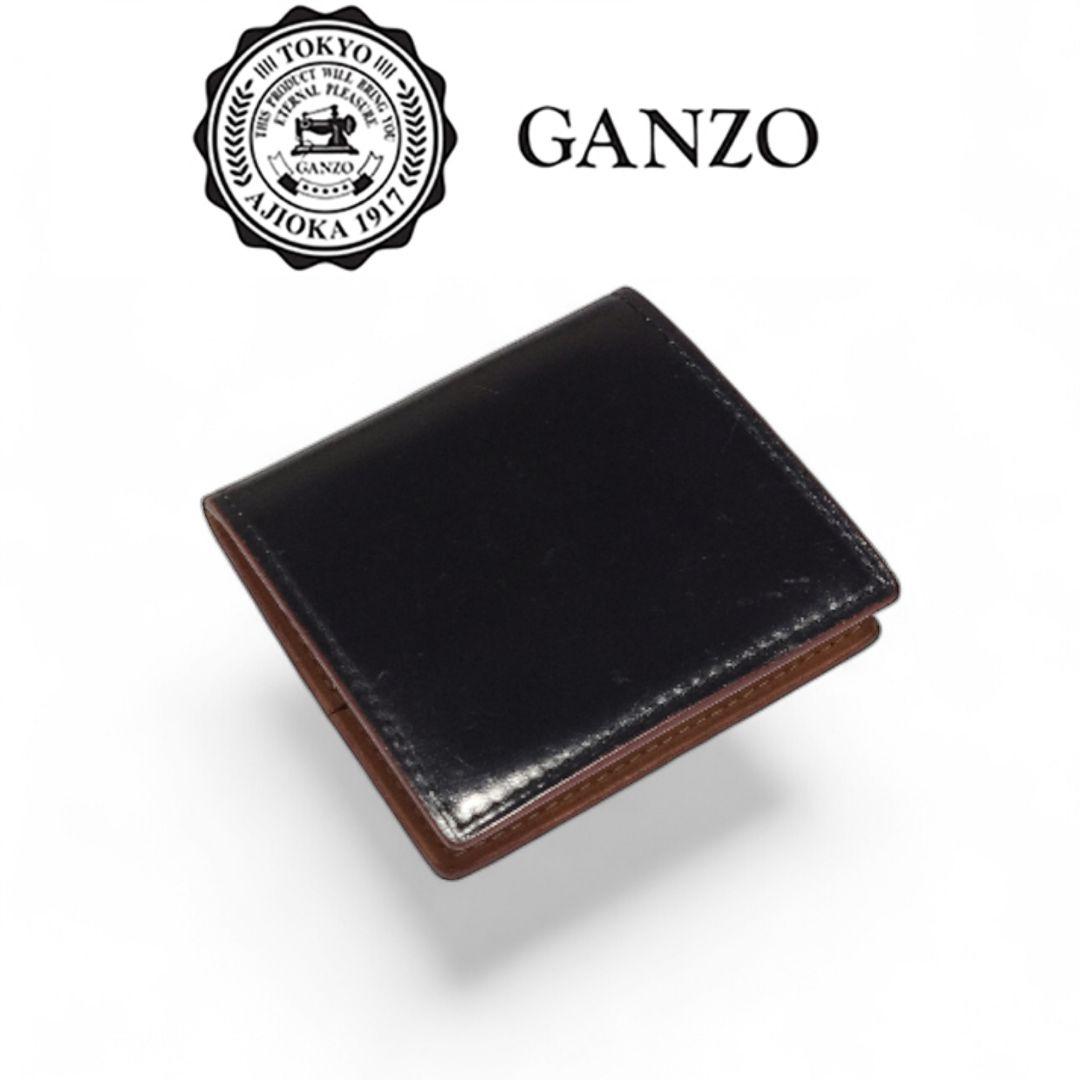 GANZO ガンゾ コードバン ケース 小銭入れ BOX形 ブラック