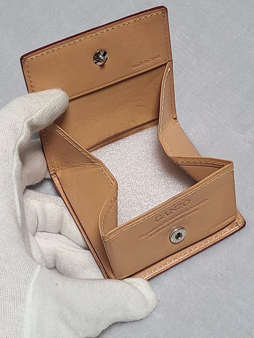 GANZO ガンゾ コードバン ケース 小銭入れ BOX形 ブラック