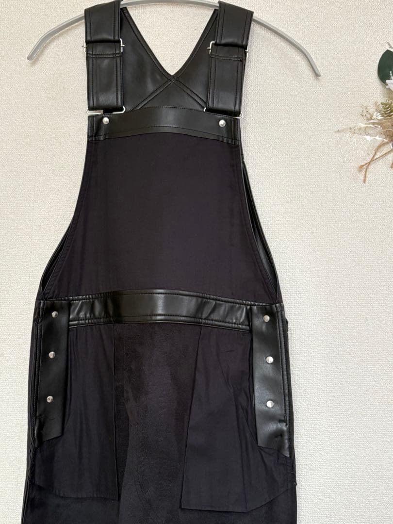 L'Appartement アパルトモン レザーオーバーオールスカート34サイズ