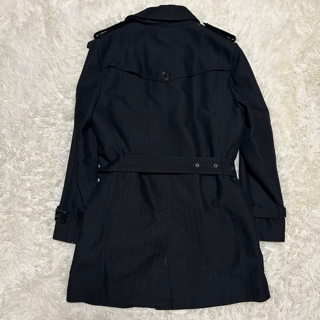 バーバリーブラックレーベル　トレンチコート　ライナー　ベルト付　チェック　M