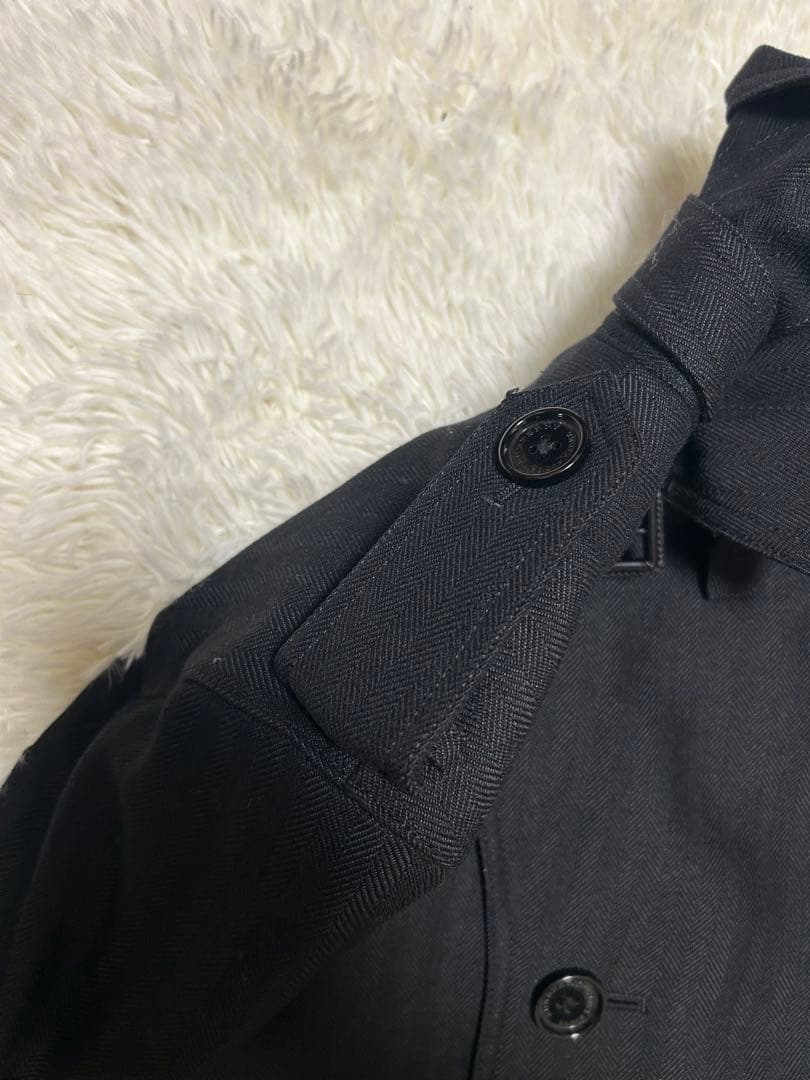 バーバリーブラックレーベル　トレンチコート　ライナー　ベルト付　チェック　M