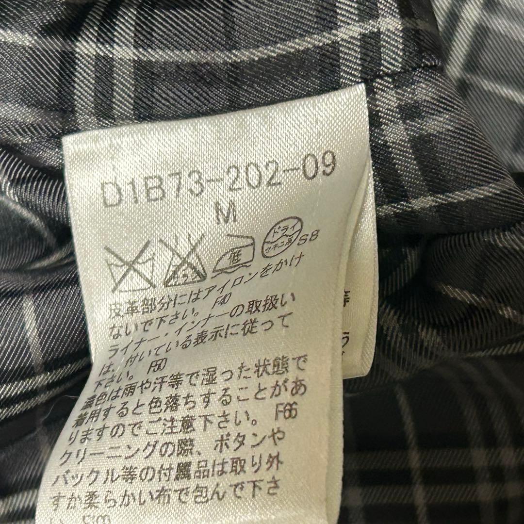 バーバリーブラックレーベル　トレンチコート　ライナー　ベルト付　チェック　M