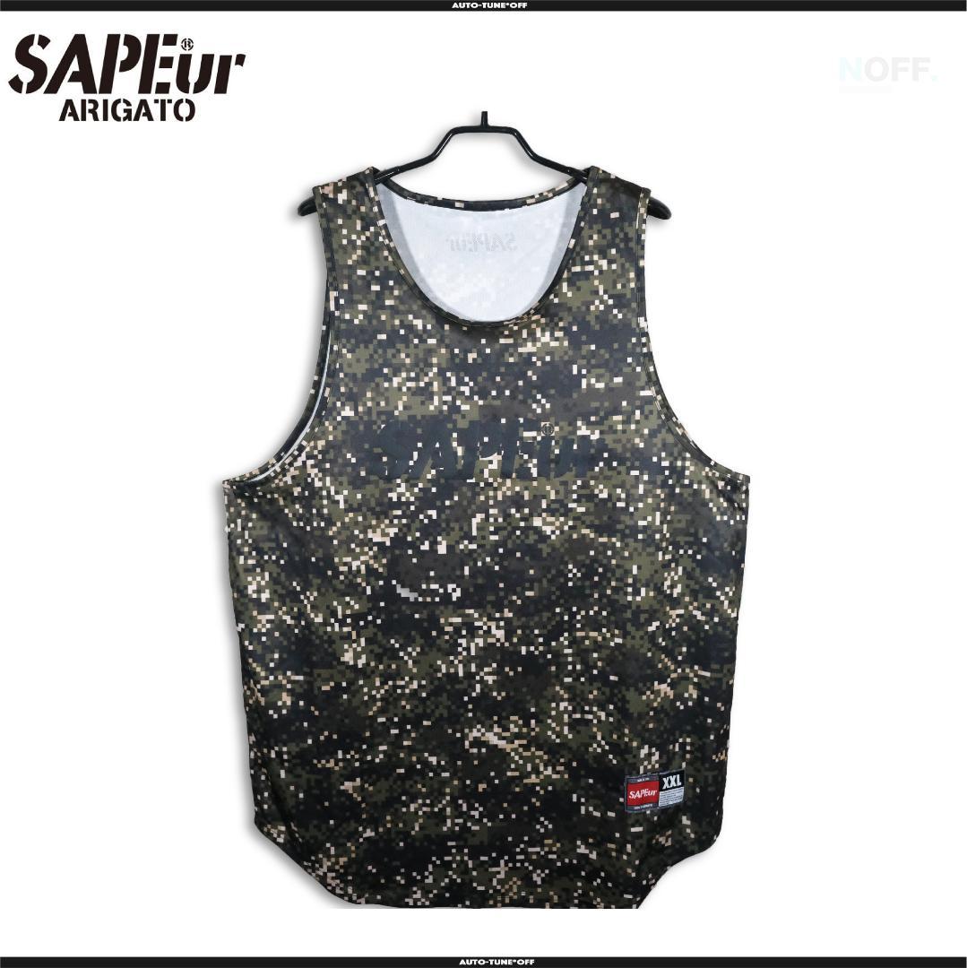 SAPEur サプール BASIC TANK TOP DIGITAL CAMO