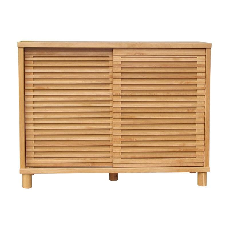 ISK SB RS　シューズラック　下駄箱　ナチュラル　幅116㎝