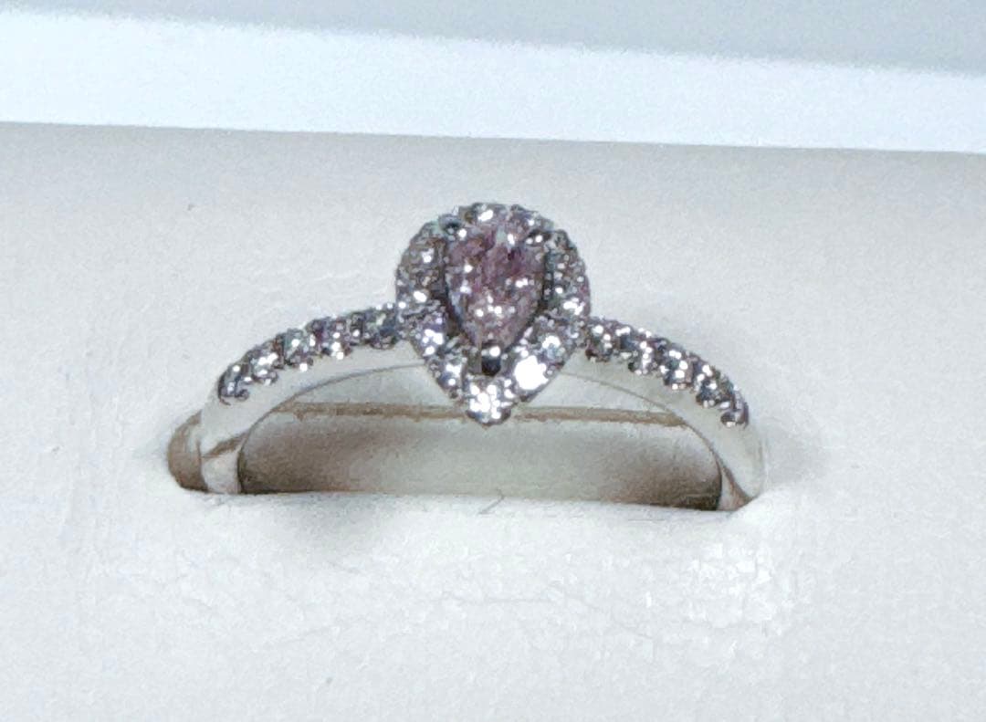 プラチナピンクダイヤモンドリング ＦＬＰ NO24-975