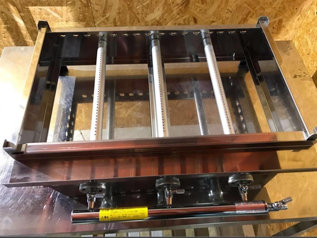 新品　鉄板焼器　TS-60　鉄板焼き　厚み6mm　プロパンガス　トユ付　LP ⑴