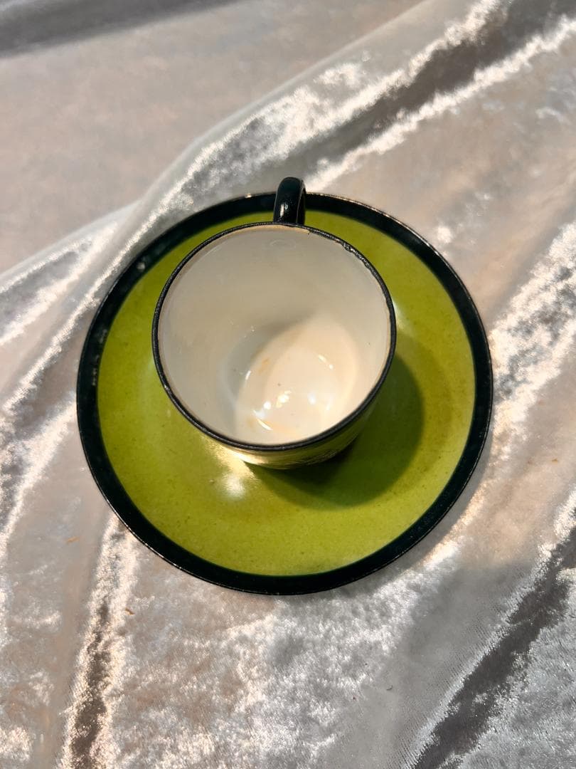 デミタスカップ＆ソーサー　オランダの風景　人物　刻印あり