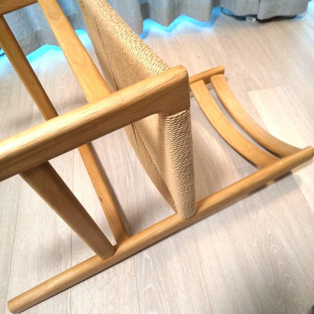 美品【無印良品】木製ペーパーコードチェア②