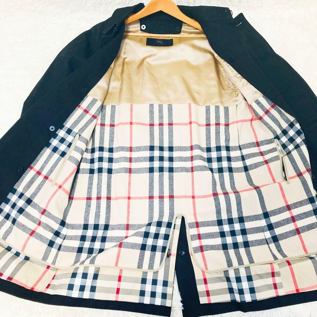 美品✨ BURBERRY ステンカラーコート ブラック ライナー付き L