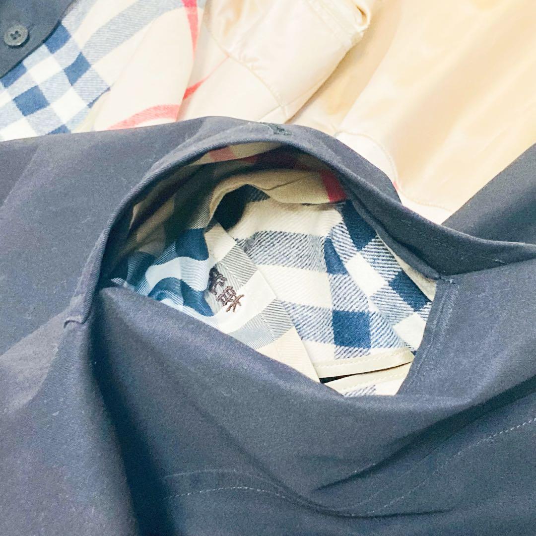 美品✨ BURBERRY ステンカラーコート ブラック ライナー付き L