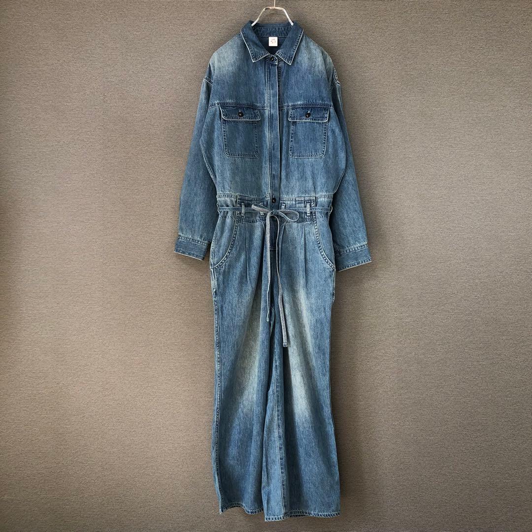 BEARDSLEY デニムコンビネゾン F ブルー