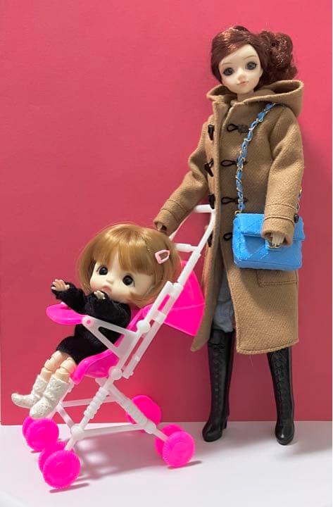 ★ハンドメイド★ ミニチュア ショルダーバッグ スカイブルー アウトフィット