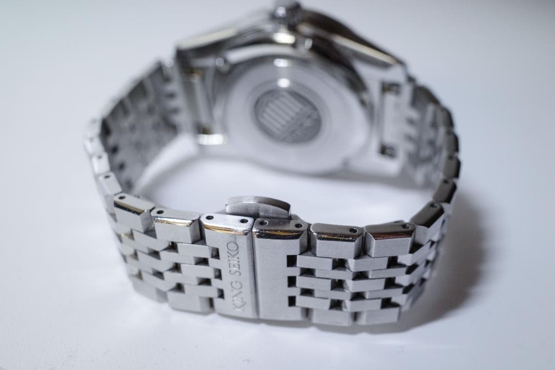 SEIKO KING SEIKO SDKS025　グリーン文字盤　革バンド付き