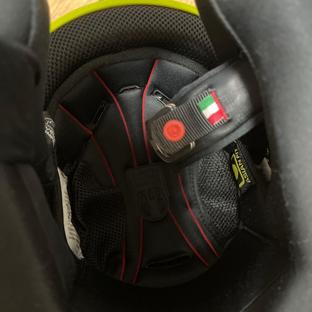 AGV フルフェイス　ヘルメット イエロー　カルド　インカム付き　Mサイズ