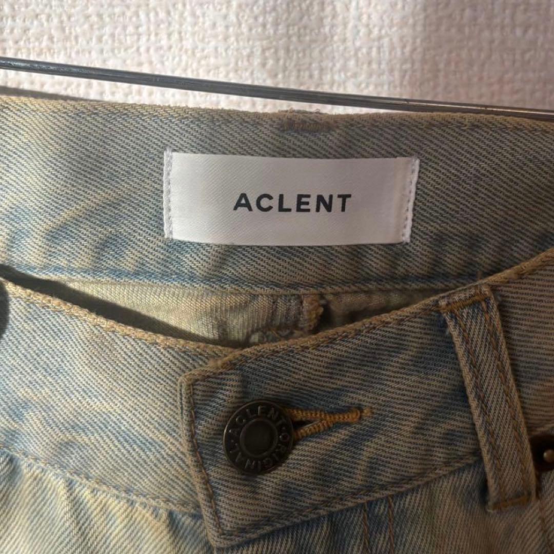 アクレント ダーティクラッシュJ/Wルーズデニムパンツ