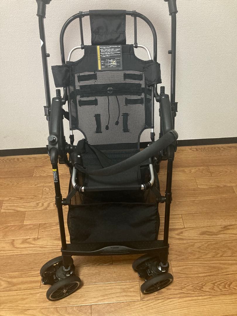 コンビ⭐️【希少】スゴカル4キャスエッグショックHS ハニービーイエローベビーカー