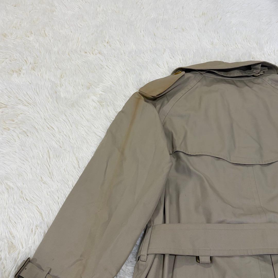 バーバリーズ トレンチコート ベルト ノバチェック ベージュ L