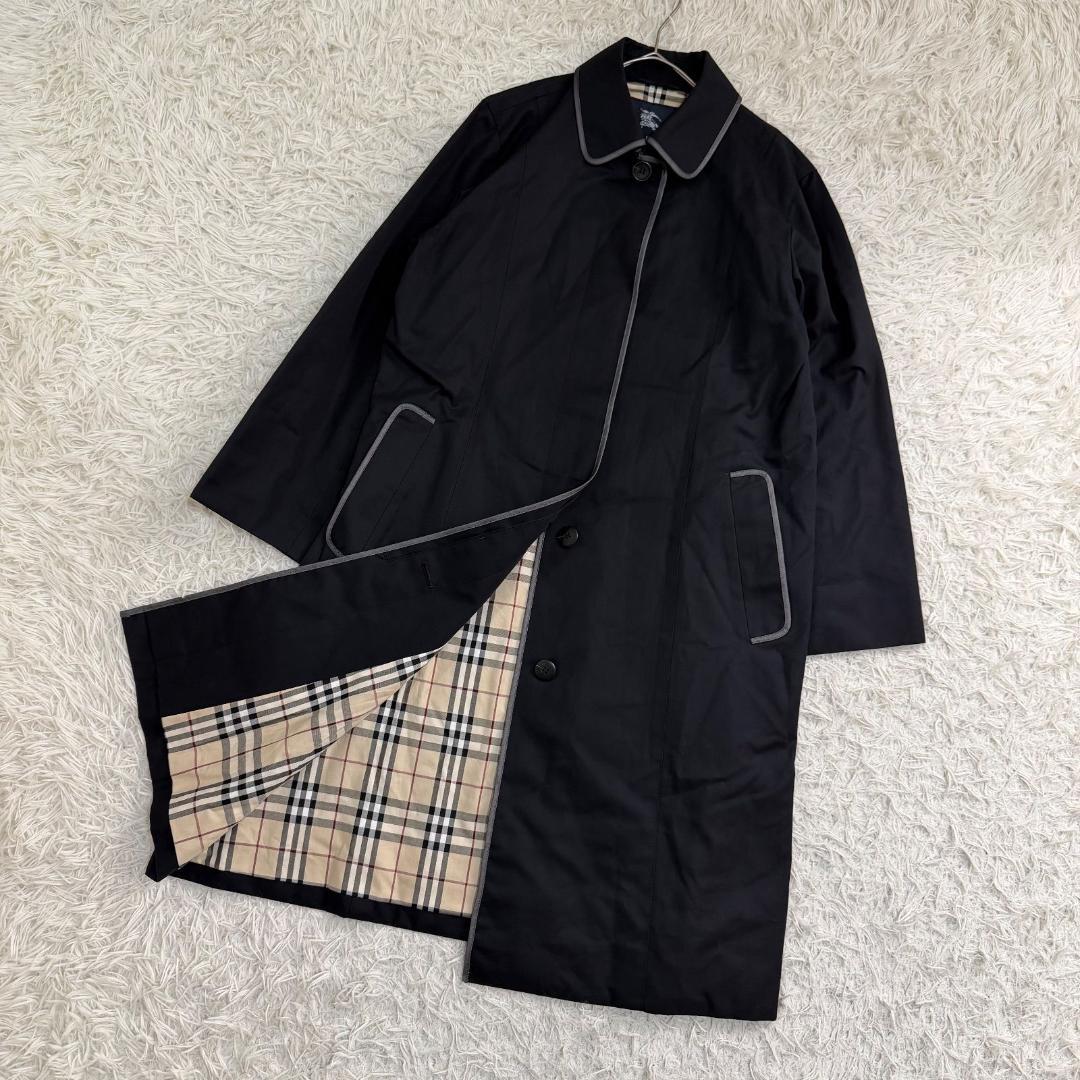 16244✨バーバリーロンドン トレンチコート 裏地ノバチェック 黒 11