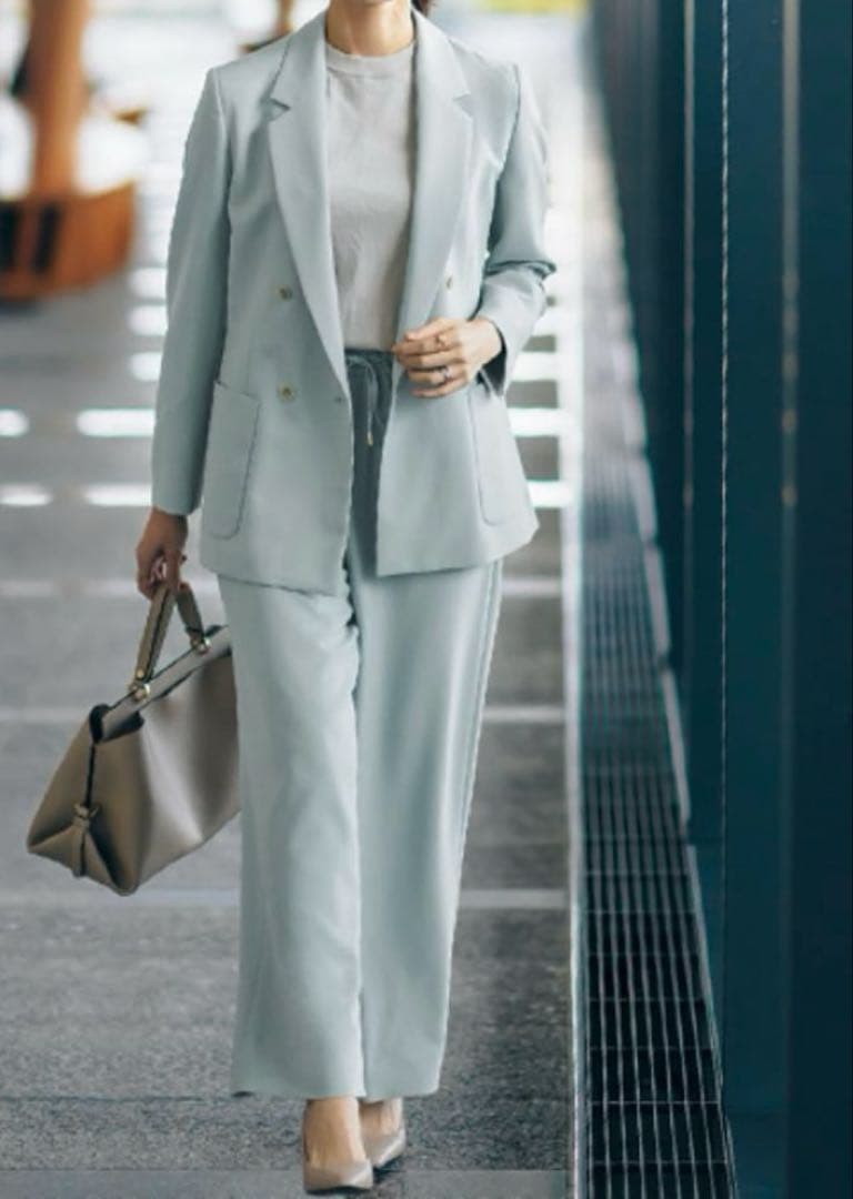 ② 新品　AOKI＆Oggiコラボ　ダブルジャケット ワイドパンツ スーツ