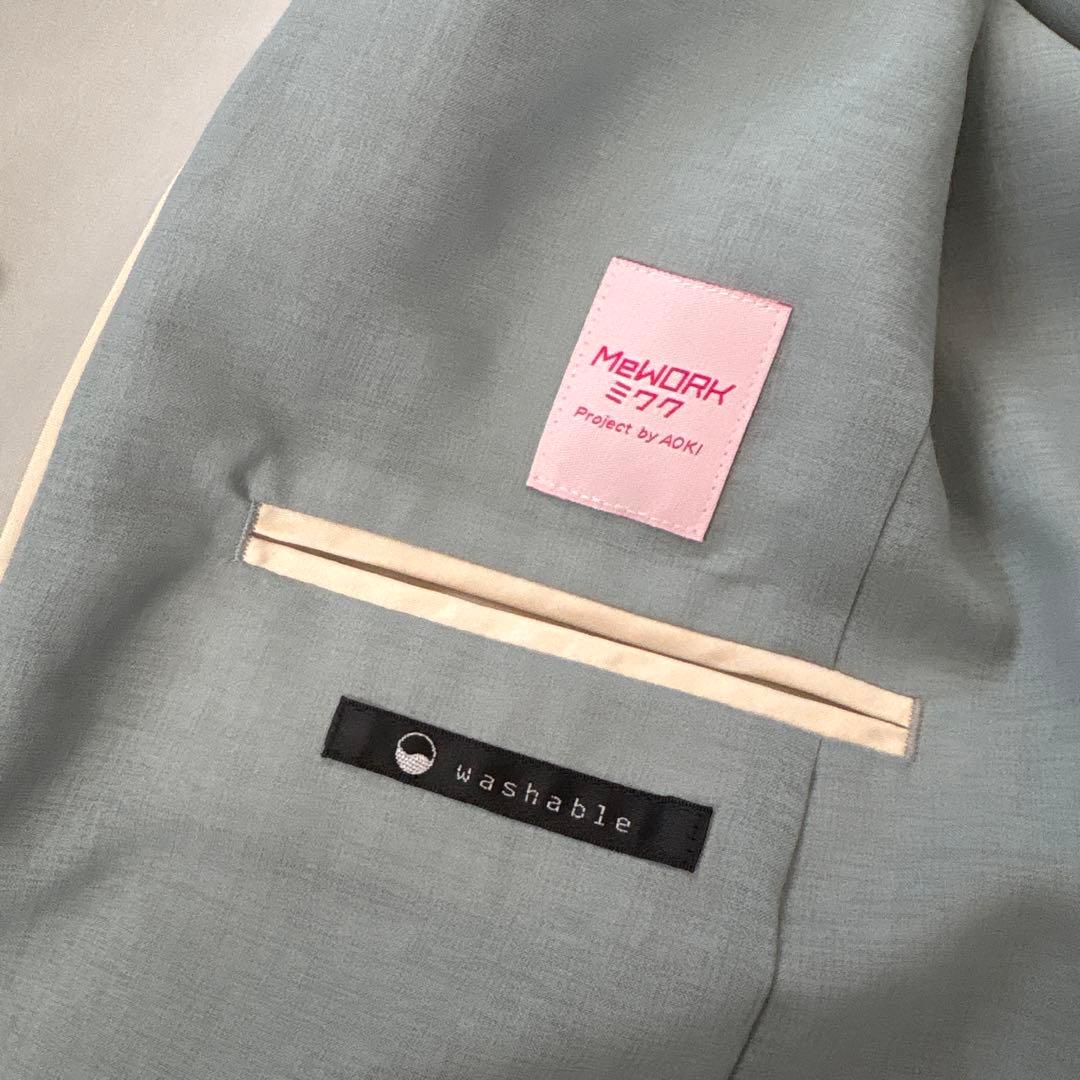 ② 新品　AOKI＆Oggiコラボ　ダブルジャケット ワイドパンツ スーツ