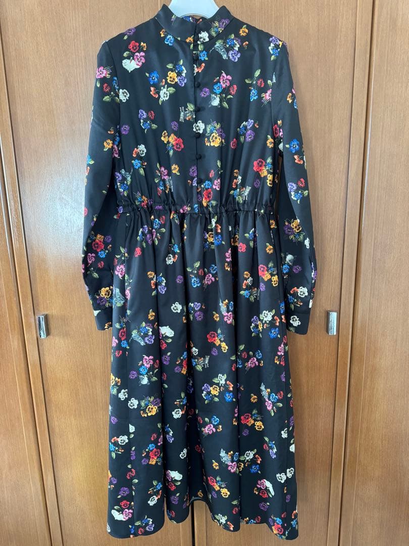 &ellecy アンドエルシー 猫パンジーワンピース