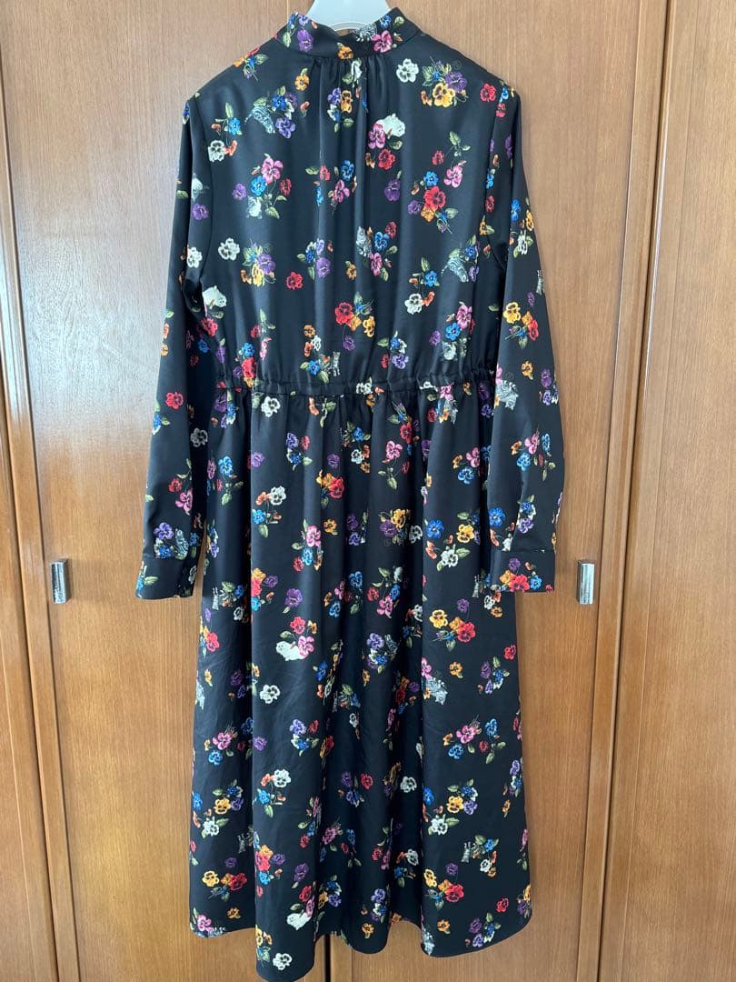 &ellecy アンドエルシー 猫パンジーワンピース