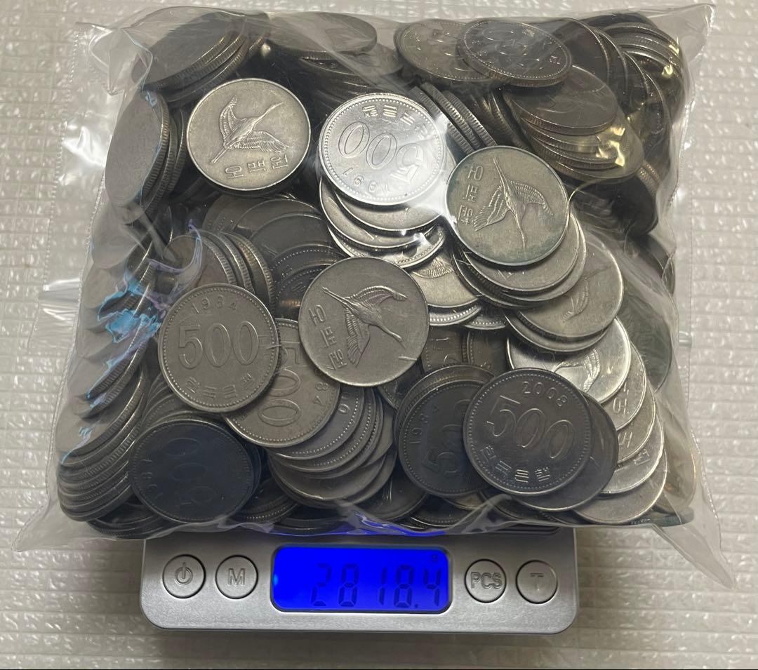 古銭　韓国古銭　韓国ウォン　韓国硬貨　韓国　500ウォン　100ウォン