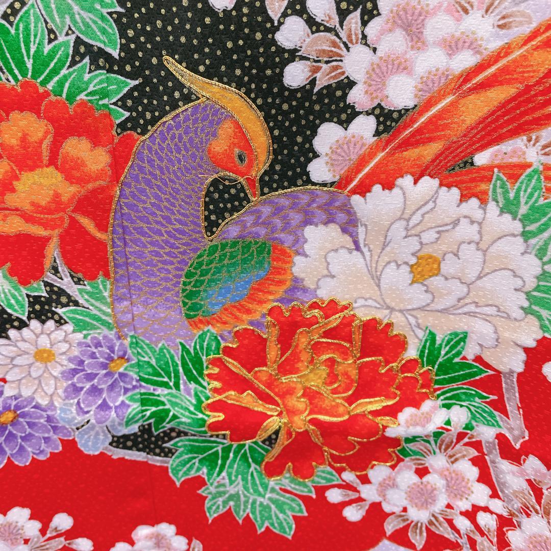 ★4048★ 子供着物 七五三 女の子 四つ身 単品