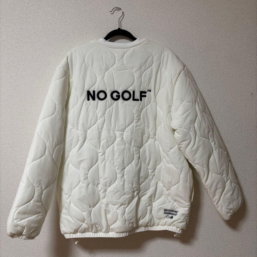 NO COFFEE NO GOLF ノーコーヒーキルティングジャケット XL