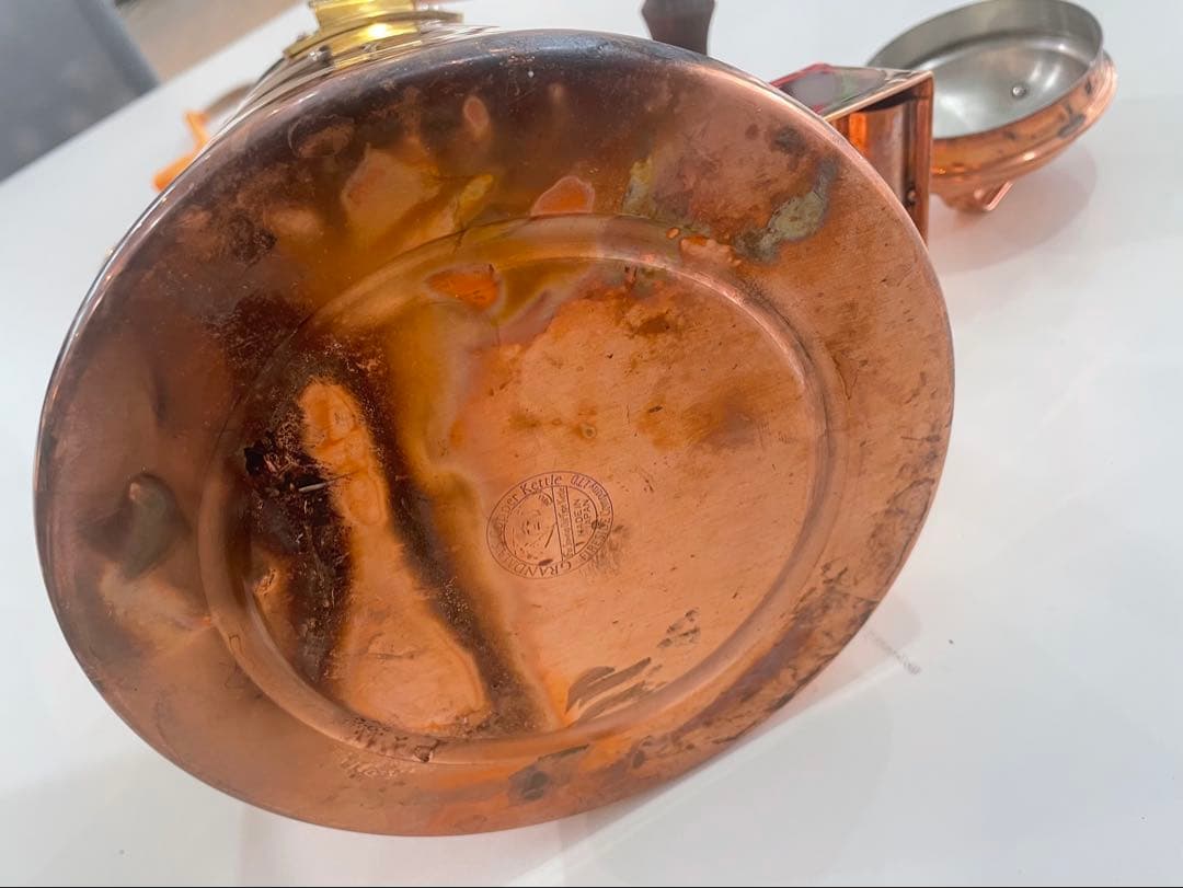 ファイヤーサイド　グランマーコッパーケトル大（旧ロゴ）箱付き