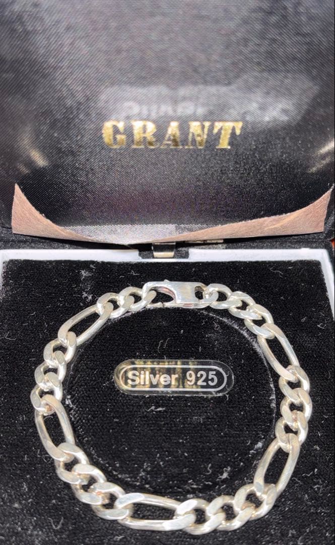 シルバー925 フィガロチェーン ブレスレット ジュエリー アバランチ