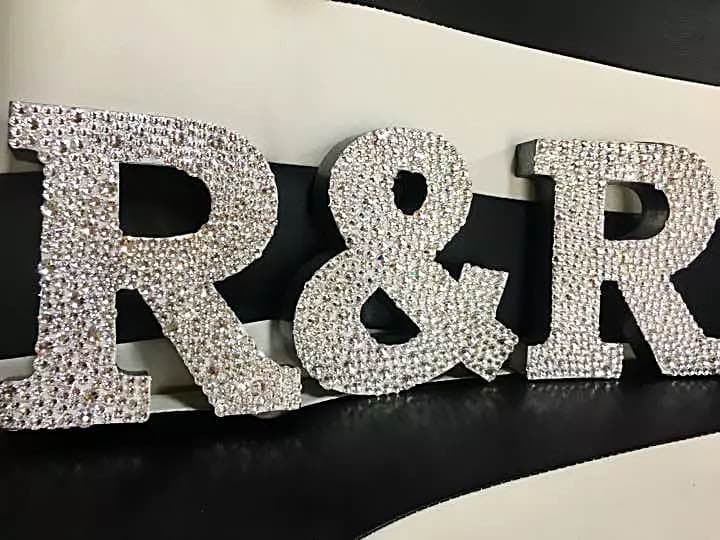 スワロスキー 高砂 イニシャルオブジェ ウェディングアイテム