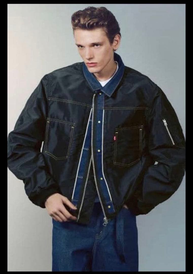 Levi's x sacai リバーシブル デニムMA-1 サイズXL