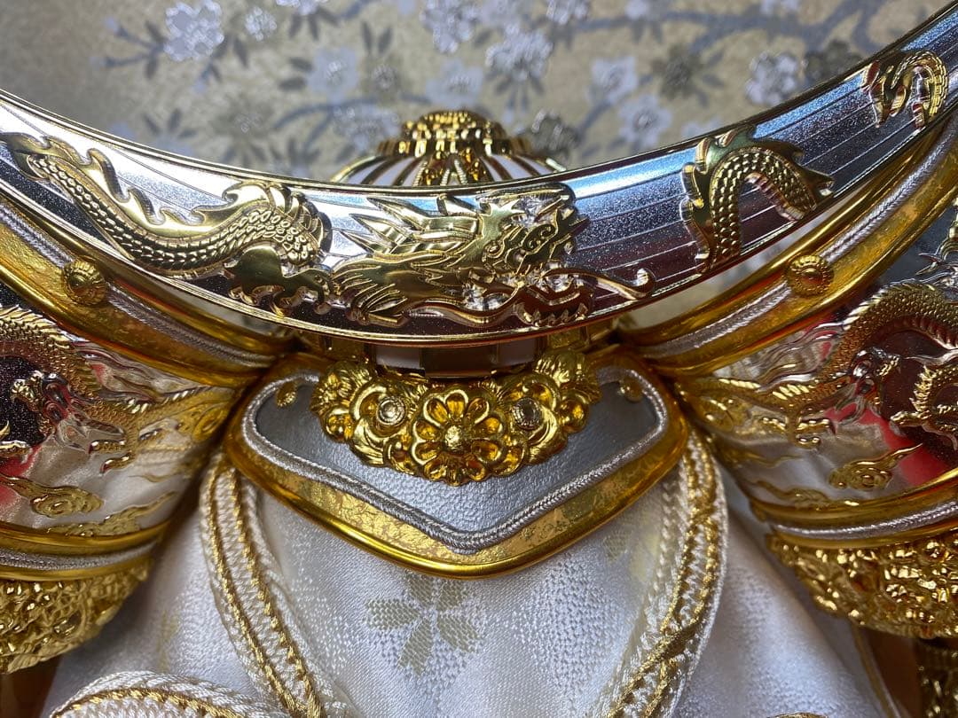 伊達政宗　東京久月　五月人形　兜飾り　白木柄ケース入