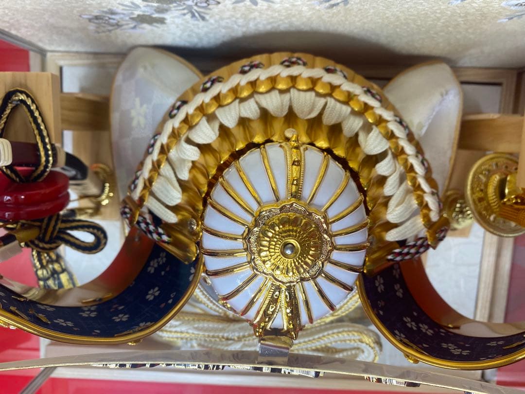 伊達政宗　東京久月　五月人形　兜飾り　白木柄ケース入